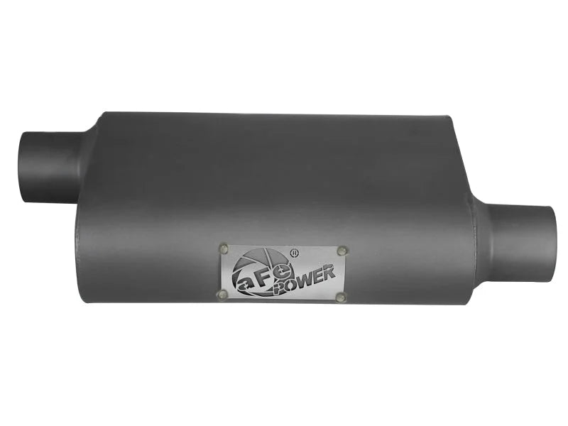 aFe Scorpion Replacement Alum Steel Muffler 2-1/2in In/Out Baffled Offset/Offset 13inL x10inW x4inH - Additional View 5