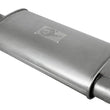 Load image into Gallery viewer, aFe Scorpion Replacement Alum Steel Muffler Double Layer 2-1/2in In/Out Center/Offset 18inL x9inW - Main Product View