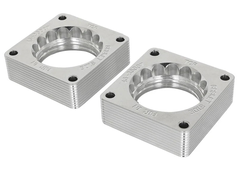 aFe Silver Bullet Throttle Body Spacer 09-18 Nissan 370Z V6-3.7L (VQ37VHR) - Installation View