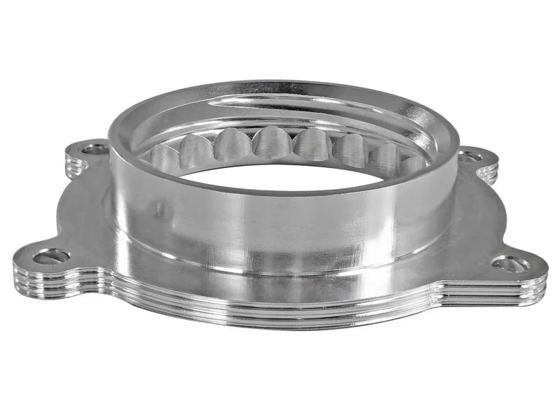 aFe Silver Bullet Throttle Body Spacer 14 Chevrolet Corvette V8 6.2L - Back View