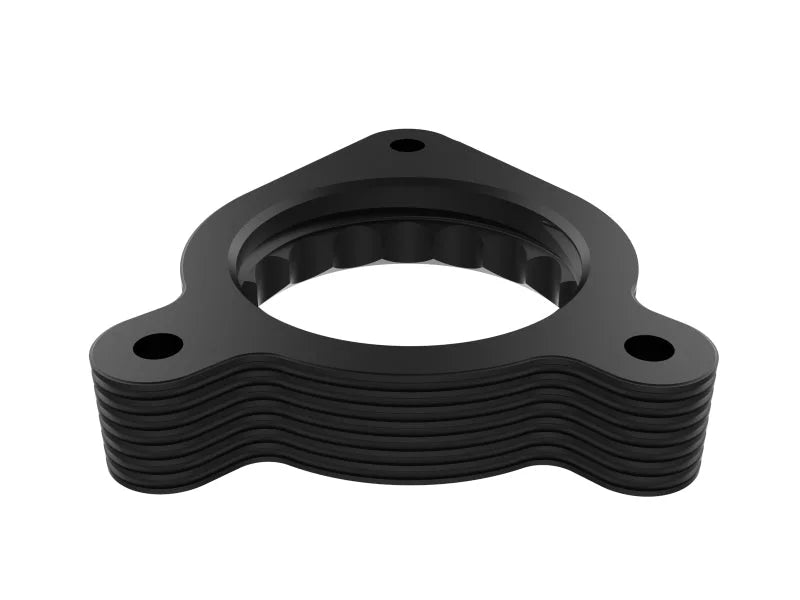 aFe Silver Bullet Throttle Body Spacer 19-21 Toyota Corolla L4 2.0L - Black - Back View