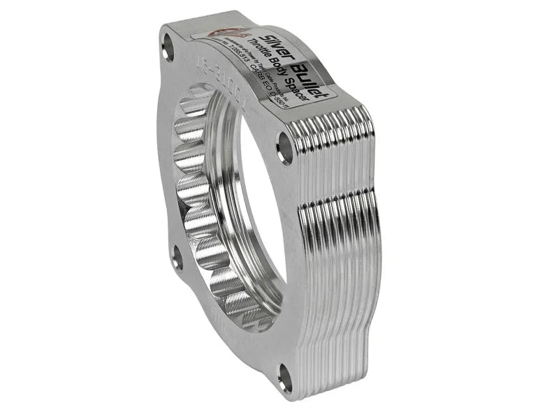 aFe Silver Bullet Throttle Body Spacer N62 Only BMW (E53) 04-09 5series (E60) 04-09 6series (E63/64) - Side View