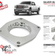 Load image into Gallery viewer, aFe Silver Bullet Throttle Body Spacers TBS 2014 GM Silverado/Sierra 1500 V8 5.3L - Back View