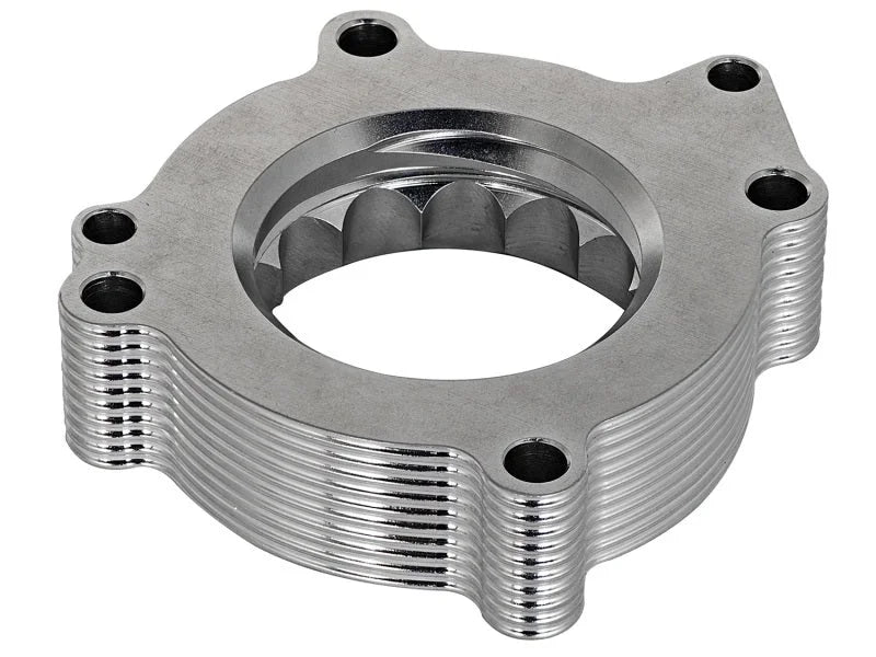 aFe Silver Bullet Throttle Body Spacers TBS Audi A4 (B8) 09-16 I4/2.0L Turbo - Side View