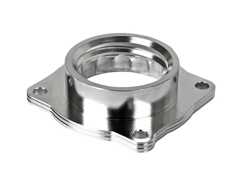 aFe Silver Bullet Throttle Body Spacers TBS BMW 325i (E46) 01-06 L6-2.5L - Installation View