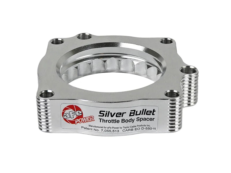 aFe Silver Bullet Throttle Body Spacers TBS Dodge Trucks 09 V8-5.7L - Installation View