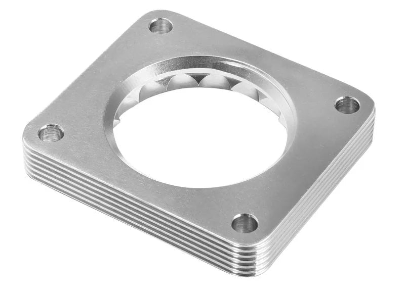 aFe Silver Bullet Throttle Body Spacers TBS Ford Explorer 12-15 V6-3.5L EcoBoost - Side View