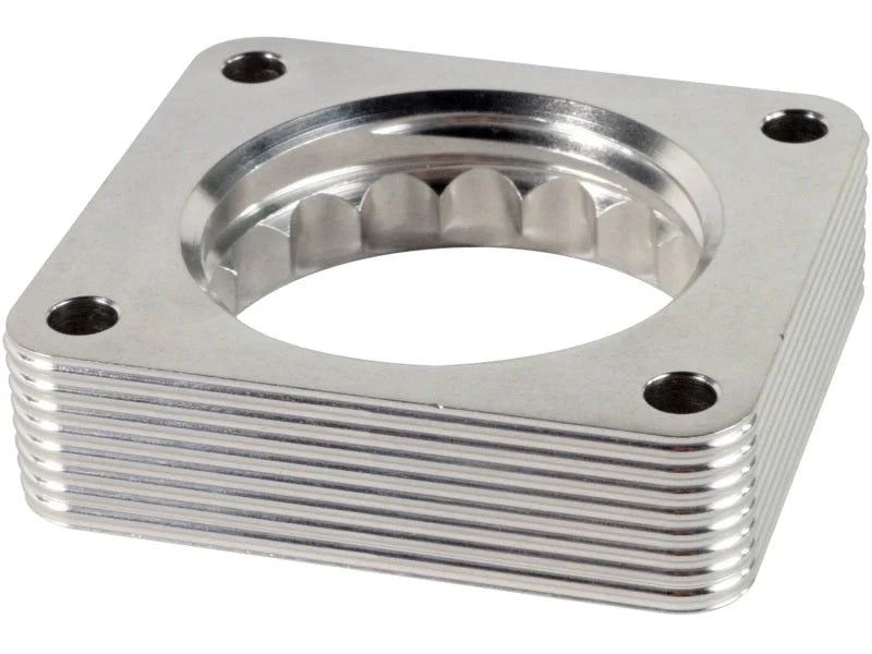aFe Silver Bullet Throttle Body Spacers TBS Ford F-150 97-10 V8-4.6 97-03 V8-5.4L - Installation View
