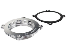Load image into Gallery viewer, aFe Silver Bullet Throttle Body Spacers TBS Jeep Wrangler (JK) 2012-2017 V6-3.6L - Installation View