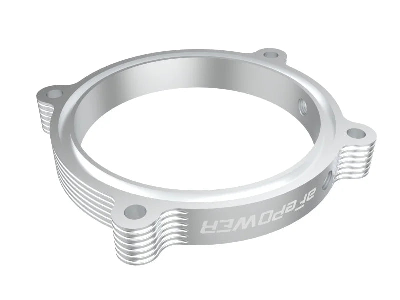 aFe Silver Bullet Throttle Body Spacers TBS Ram 1500 TRX 2021 V8-6.2L - Installation View