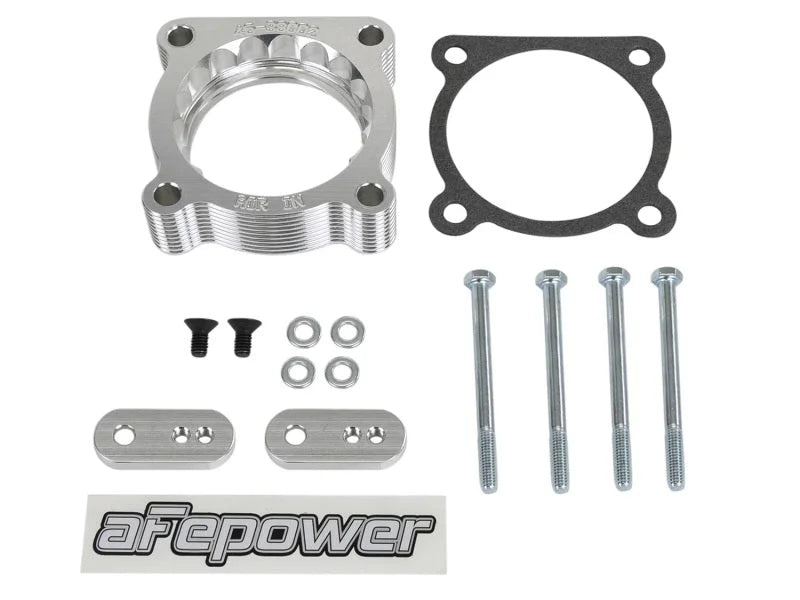 aFe Silver Bullet Throttle Body Spacers TBS Toyota Tacoma 05-11 V6-4.0L - Back View