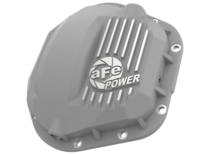 aFe Street Series Dana 60 Front Differential Cover Raw w/ Machined Fins 17-20 Ford Trucks (Dana 60) - Main Product View