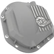 Load image into Gallery viewer, aFe Street Series Dana 60 Front Differential Cover Raw w/ Machined Fins 17-20 Ford Trucks (Dana 60) - Back View