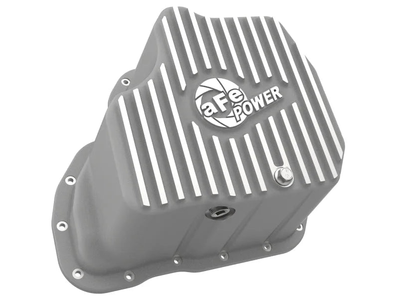 aFe Street Series Deep Engine Oil Pan 11-16 GM Duramax V8-6.6L (td) - Side View