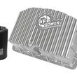 Load image into Gallery viewer, aFe Street Series Engine Oil Pan Raw w/ Machined Fins; 11-17 Ford Powerstroke V8-6.7L (td) - Main Product View