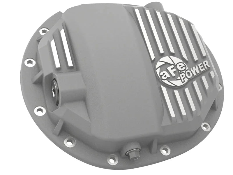 aFe Street Series Rear Differential Cover Raw 14-19 Chevrolet Silverado V8 4.3L / 5.3L / 6.2L - Back View