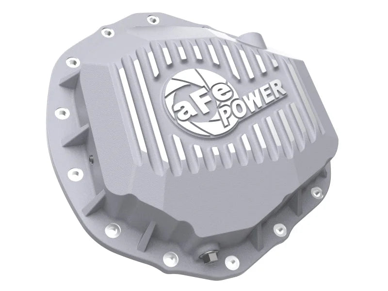 aFe Street Series Rear Differential Cover Raw w/ Machined Fins 20-21 GM Trucks V8-6.6L - Installation View