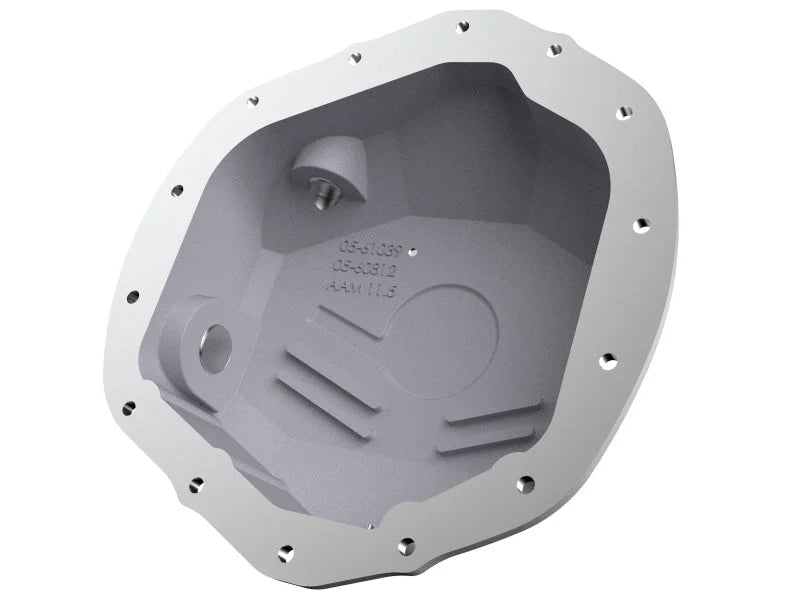 aFe Street Series Rear Differential Cover Raw w/ Machined Fins 20-21 GM Trucks V8-6.6L - Additional View 5