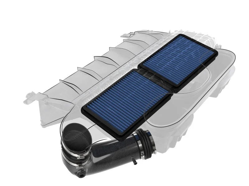 aFe Super Stock Carbon Fiber Pro 5R Induction System 2021 RAM 1500 TRX V8-6.2L SC - Additional View 8