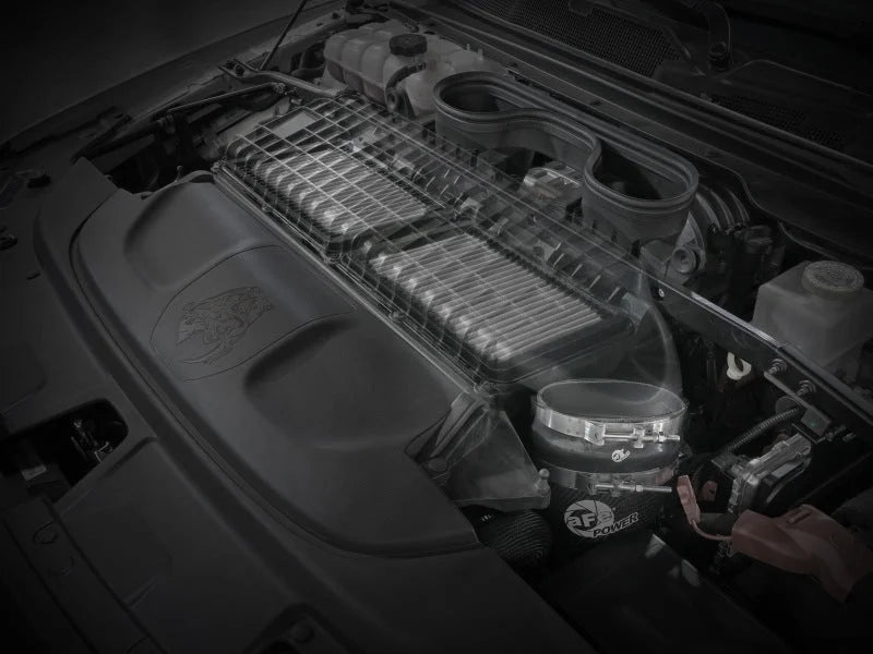 aFe Super Stock Carbon Fiber Pro Dry S Induction System 2021 RAM 1500 TRX V8-6.2L SC - Side View