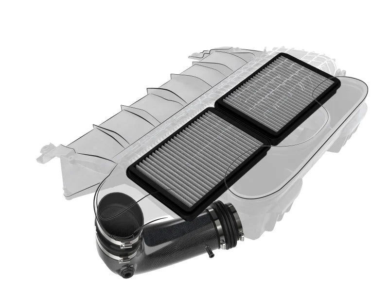 aFe Super Stock Carbon Fiber Pro Dry S Induction System 2021 RAM 1500 TRX V8-6.2L SC - Additional View 8