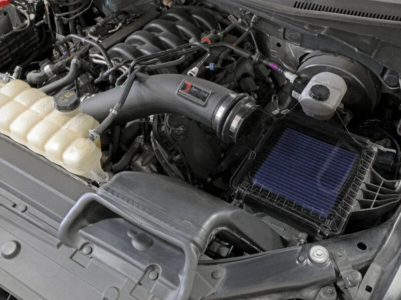 aFe Super Stock Induction System Pro 5R Media 15-20 Ford F-150 V8-5.0L - Side View