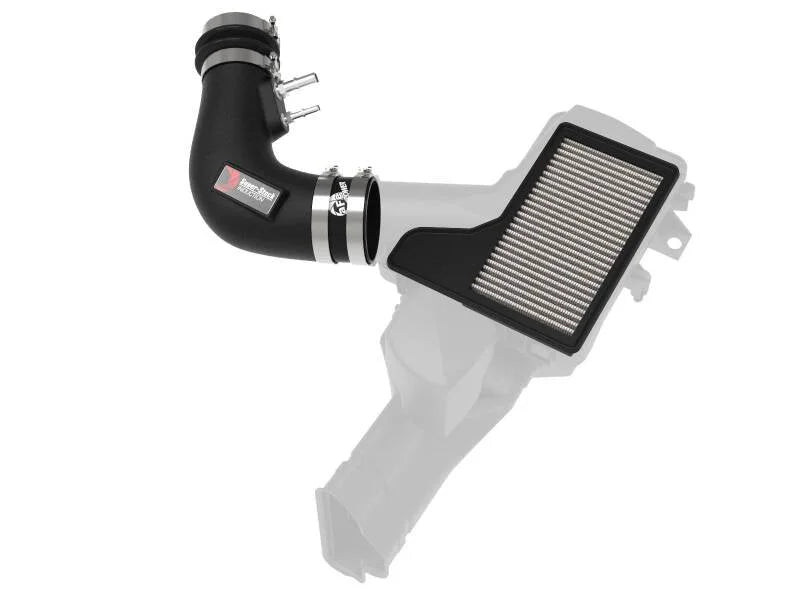 aFe Super Stock Induction System Pro Dry S Media 15-17 Ford Mustang V6-3.7L - Back View