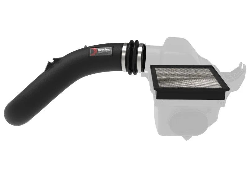 aFe Super Stock Induction System Pro Dry S Media 15-20 Ford F-150 V8-5.0L - Back View