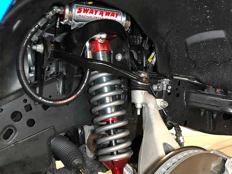 aFe Sway-A-Way 2.5in Front Coil Over Kit 21-23 Ford F150 (4wd Models ONLY) - Side View