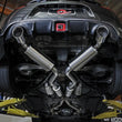 Load image into Gallery viewer, aFe Takeda 09-20 Nissan 370z 2-1/2 IN 304 Stainless Steel Cat-Back Exhaust System w/ Blue Flame Tip - Back View