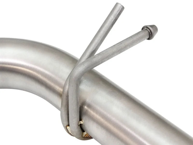 aFe Takeda 11-16 Scion TC 2.5L 2 1/4-2 1/2in Stainless Steel Axle-Back Exhaust w/Black Tip - Back View