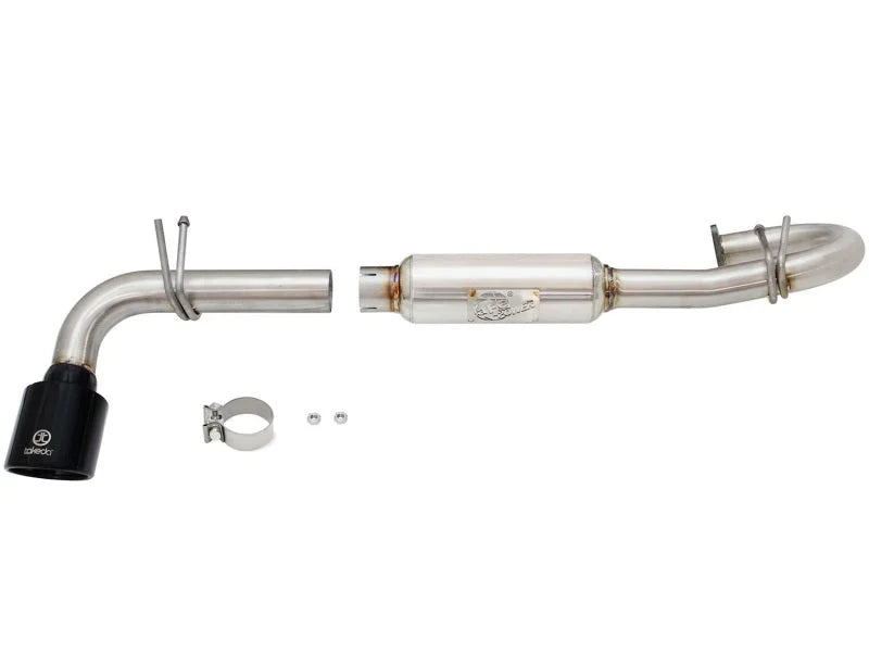aFe Takeda 11-16 Scion TC 2.5L 2 1/4-2 1/2in Stainless Steel Axle-Back Exhaust w/Black Tip - Additional View 6