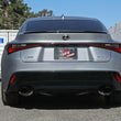Load image into Gallery viewer, aFe Takeda 14-22 Lexus IS350 V6 2.5in. 304 Stainless Steel Axle-Back Exhaust System w/ Black Tip - Side View