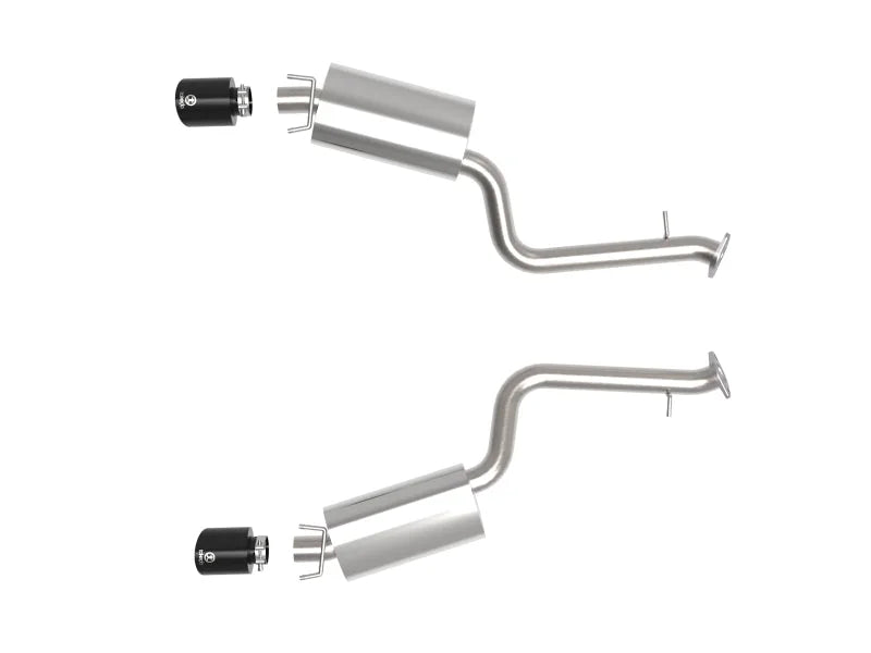 aFe Takeda 14-22 Lexus IS350 V6 2.5in. 304 Stainless Steel Axle-Back Exhaust System w/ Black Tip - Additional View 6