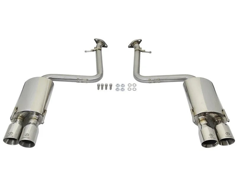 aFe Takeda 16-17 Lexus RC 200T 2.0L (t) 2in. SS Axle-Back Exhaust System w/Polished Tips - Additional View 5