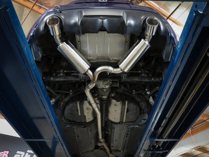 aFe Takeda 17-20 BRZ/FRS/86 2.5in 304 Stainless Steel Cat-Back Exhaust - Back View