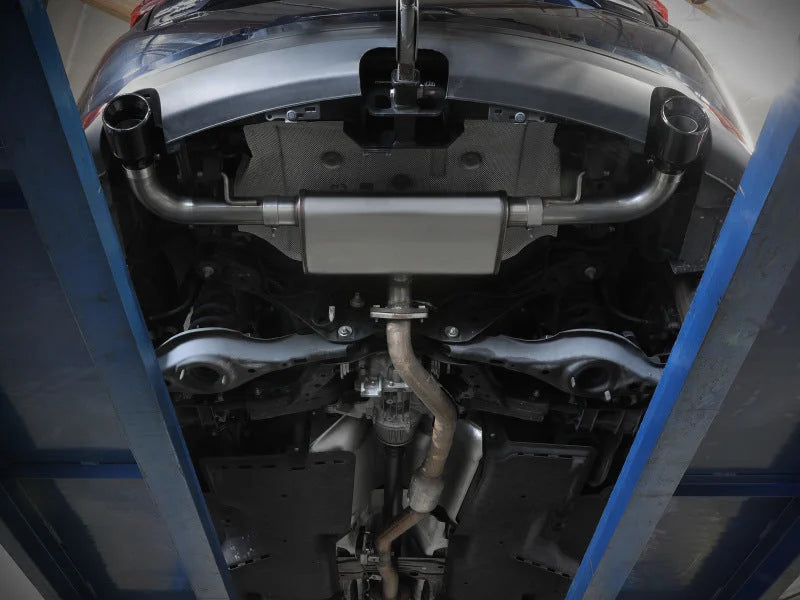 aFe Takeda 17-21 Mazda CX-5 2.5L (t) 2.5in. SS Axle-Back Exhaust System w/Black Tips - Installation View