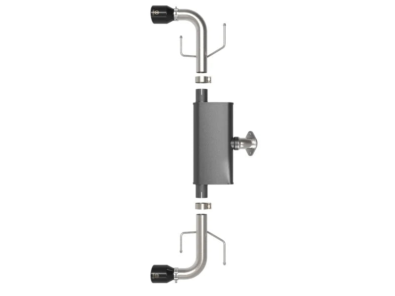 aFe Takeda 17-21 Mazda CX-5 2.5L (t) 2.5in. SS Axle-Back Exhaust System w/Black Tips - Additional View 6