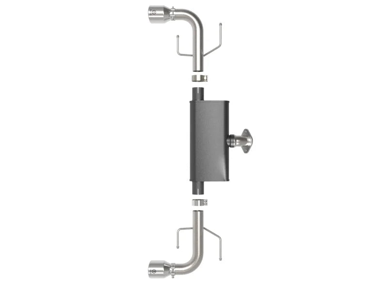 aFe Takeda 17-21 Mazda CX-5 2.5L (t) 2.5in. SS Axle-Back Exhaust System w/Polished Tips - Additional View 6