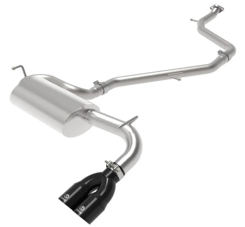 aFe Takeda 18-21 Toyota C-HR 2.0L 2.5in 304 Stainless Steel Cat-Back Exhaust w/ Black Tip - Additional View 5