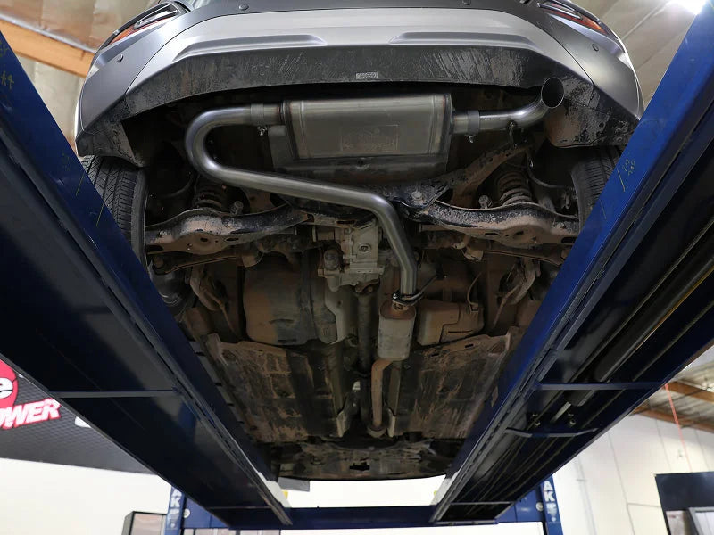 aFe Takeda 2-1/2in 304 SS Axle-Back Exhaust 18-21 Hyundai Kona L4 1.6L (t) - Side View