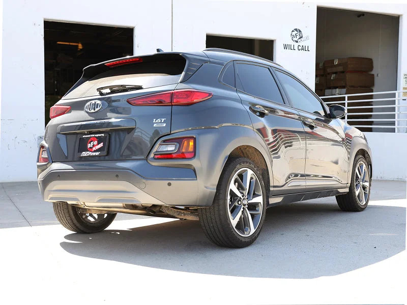 aFe Takeda 2-1/2in 304 SS Axle-Back Exhaust 18-21 Hyundai Kona L4 1.6L (t) - Installation View