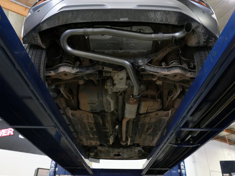 aFe Takeda 2-1/2in 304 SS Axle-Back Exhaust (No Muffler) 18-21 Hyundai Kona L4 1.6L (t) - Installation View