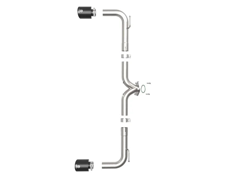 aFe Takeda 2-1/2in 304 SS Axle-Back Exhaust w/ Black Tip 14-18 Mazda 3 L4 2.0L/2.5L - Additional View 6