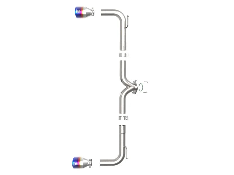 aFe Takeda 2-1/2in 304 SS Axle-Back Exhaust w/ Blue Flame Tips 14-18 Mazda 3 L4 2.0L/2.5L - Additional View 8