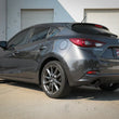 Load image into Gallery viewer, aFe Takeda 2-1/2in 304 SS Axle-Back Exhaust w/ Carbon Fiber Tips 14-18 Mazda 3 L4 2.0L/2.5L - Back View