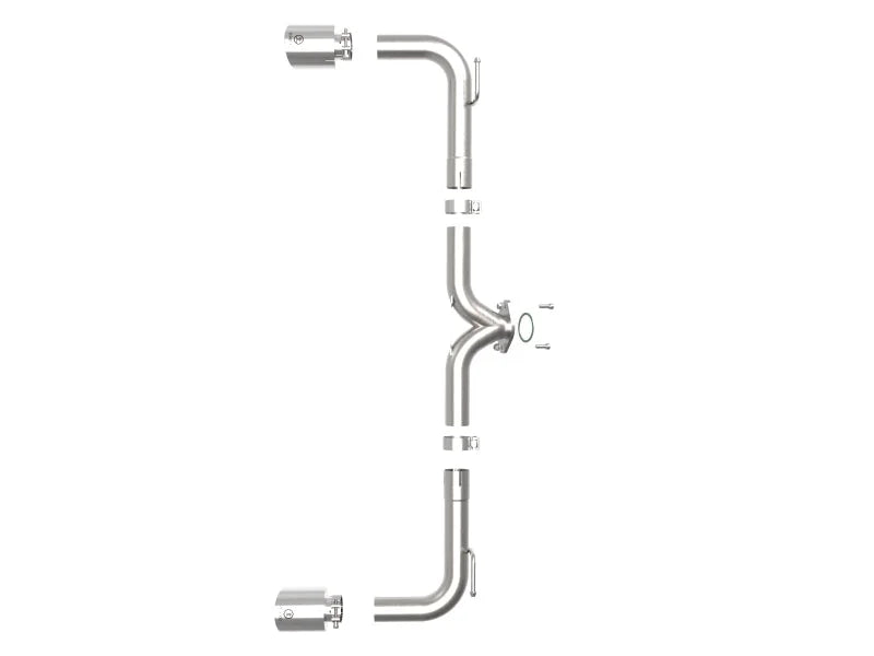 aFe Takeda 2-1/2in 304 SS Axle-Back Exhaust w/ Polished Tips 14-18 Mazda 3 L4 2.0L/2.5L - Additional View 9