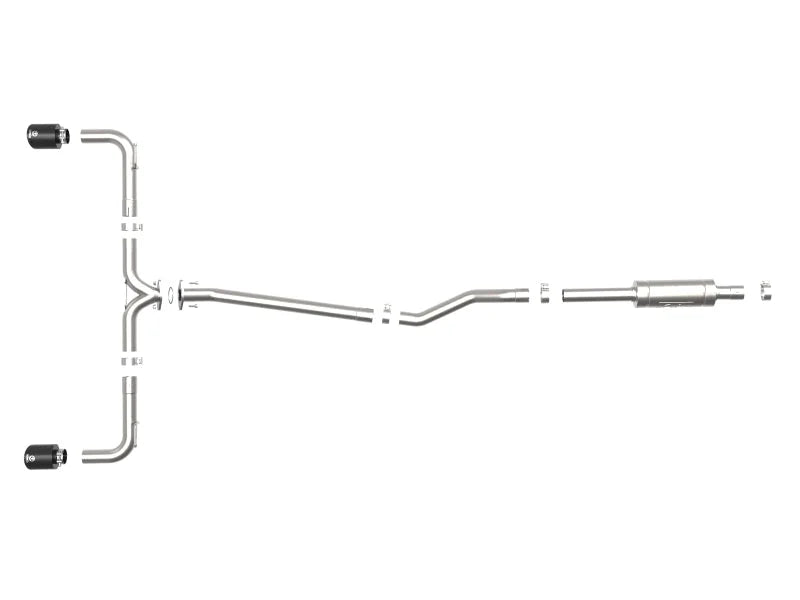 aFe Takeda 2-1/2in 304 SS Cat-Back Exhaust w/ Black Tips 14-18 Mazda 3 L4 2.0L/2.5L - Additional View 10
