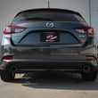 Load image into Gallery viewer, aFe Takeda 2-1/2in 304 SS Cat-Back Exhaust w/ Carbon Fiber Tips 14-18 Mazda 3 L4 2.0L/2.5L - Back View