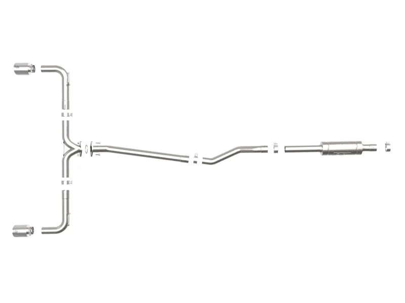 aFe Takeda 2-1/2in 304 SS Cat-Back Exhaust w/ Polished Tips 14-18 Mazda 3 L4 2.0L/2.5L - Additional View 8